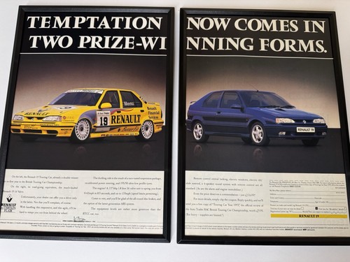 Framed original 1994 renault - framed,
